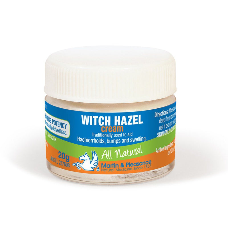 Martin & Pleasance Witch Hazel Cream Natural Skincare Oborne Health Supplies 20g 