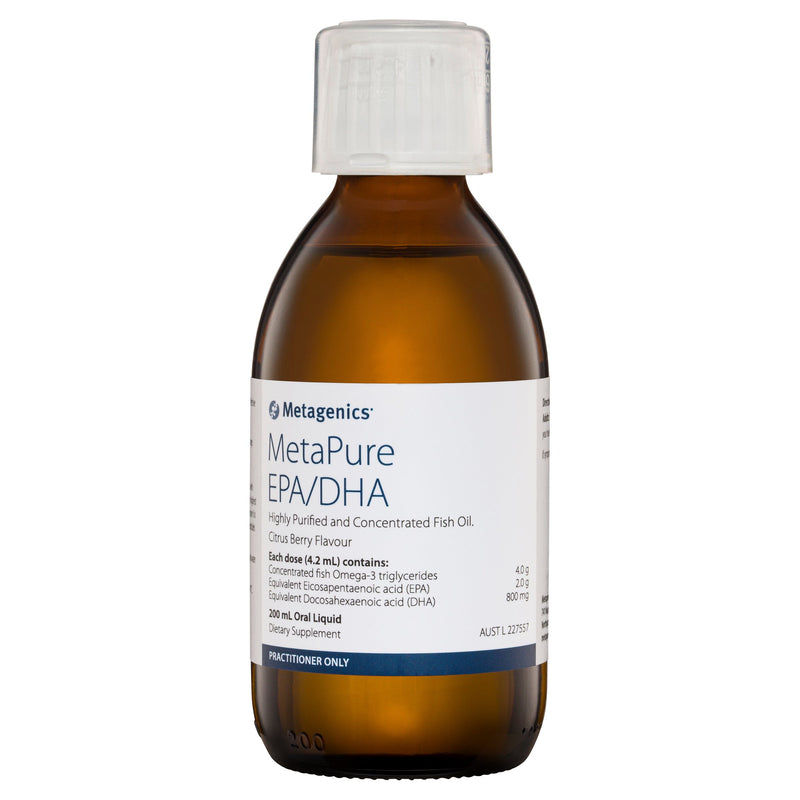 Metagenics Metapure EPA/DHA Liquid Practitioner Dispensary Metagenics (Aust) Pty Ltd 
