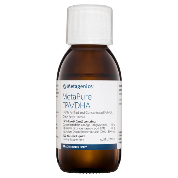Metagenics Metapure EPA/DHA Liquid Practitioner Dispensary Metagenics (Aust) Pty Ltd 