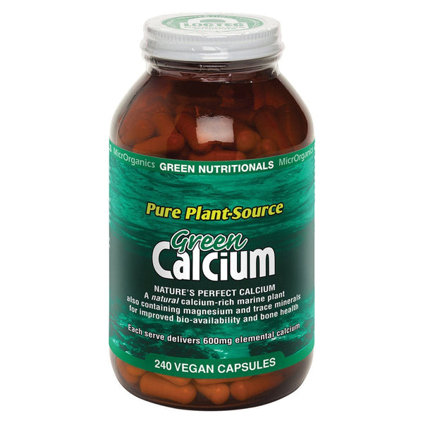 MicrOrganics Green Calcium Capsules Supplement Oborne Health Supplies 240 caps 