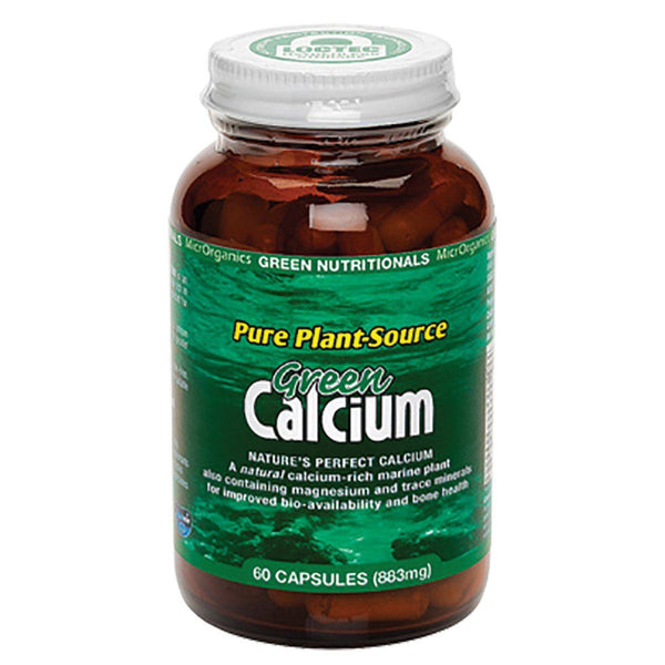 MicrOrganics Green Calcium Capsules Supplement Oborne Health Supplies 60 caps 