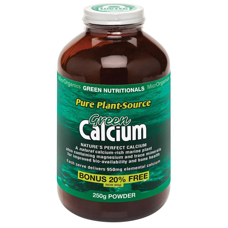 MicrOrganics Green Calcium Powder Supplement Oborne Health Supplies 250g 