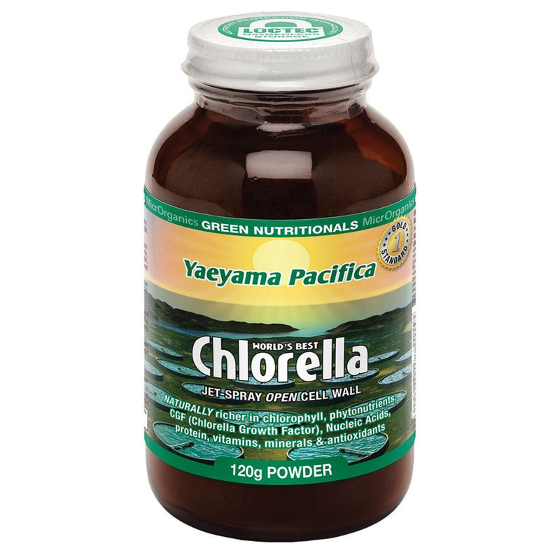 MicrOrganics Green Nutritionals Yaeyama Pacifica Chlorella - Powder Supplement Oborne Health Supplies 120g 