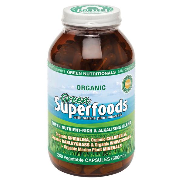 MicrOrganics Green Superfoods Powder Supplement Oborne Health Supplies 120g 