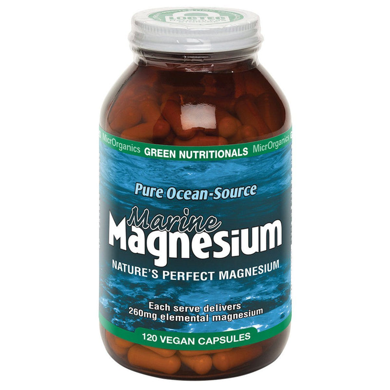 MicrOrganics Marine Magnesium Capsules Supplement Oborne Health Supplies 120 caps 