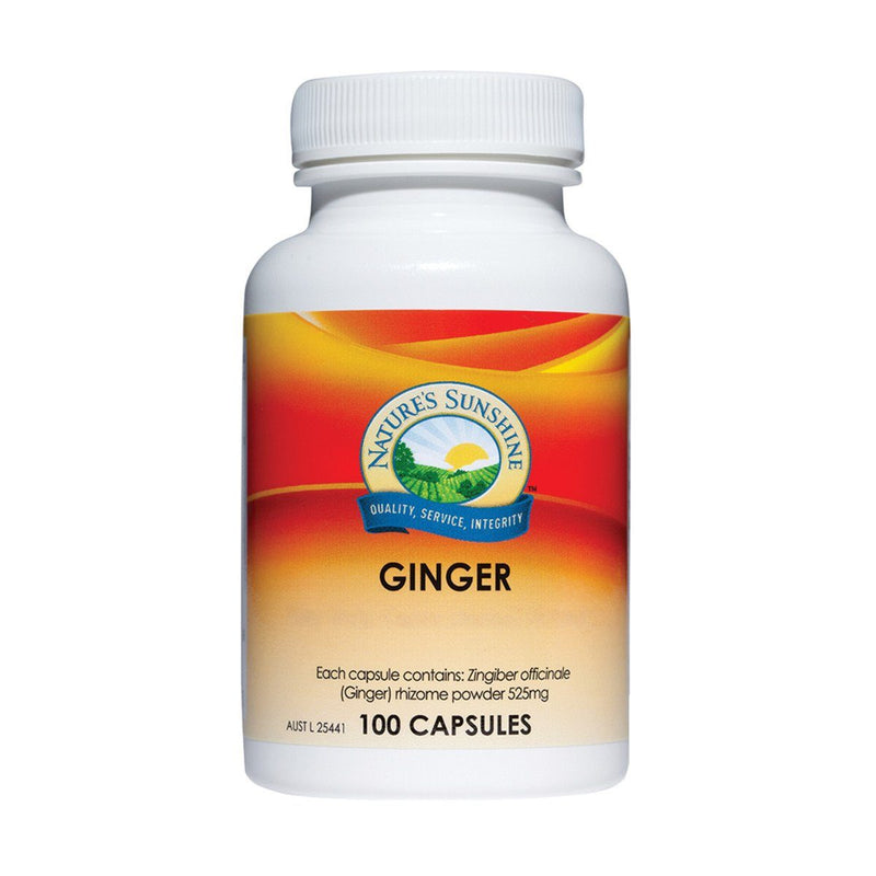 Natures Sunshine Ginger 525mg Supplement Natures Sunshine 