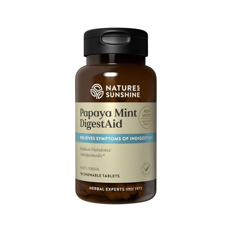 Natures Sunshine Papaya Mint Supplement Natures Sunshine 