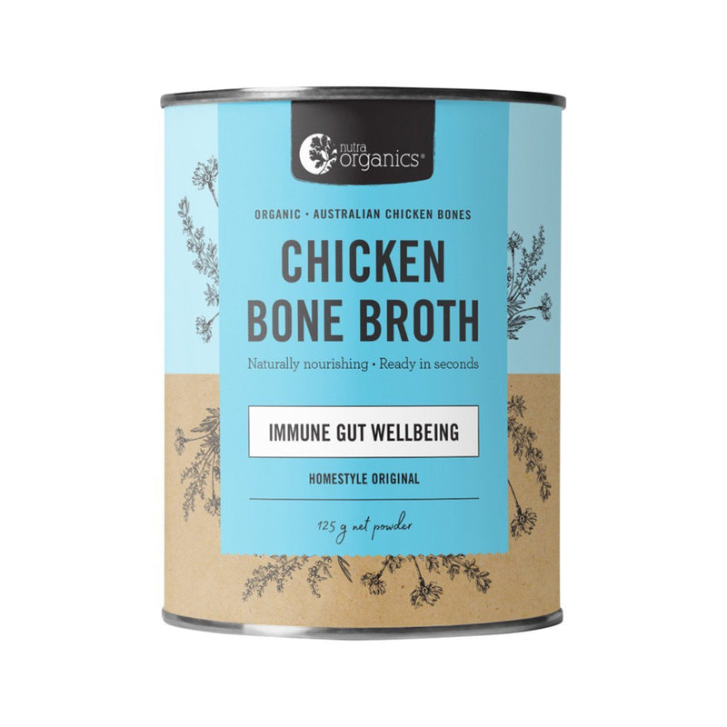 Nutra Organics Chicken Bone Broth- Homestyle Original 125g Grocery Oborne Health Supplies 