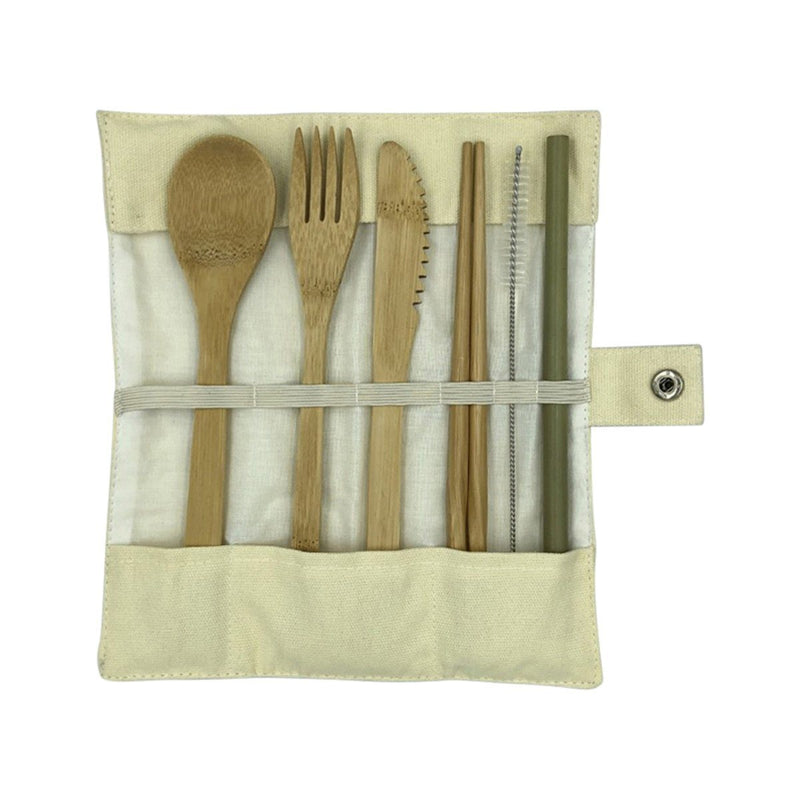 NutraOrganics Bamboo Cutlery Set Household Oborne Health Supplies 