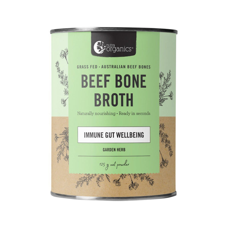 NutraOrganics Beef Bone Broth Garden Herb Grocery Oborne Health Supplies 