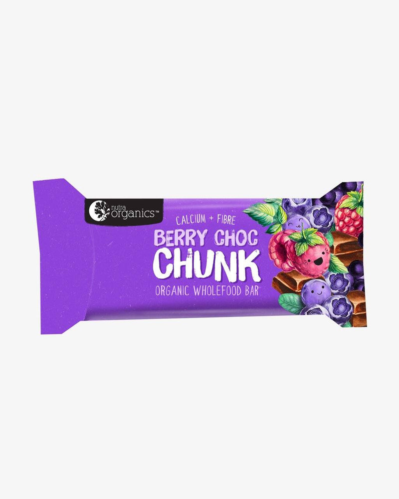 NutraOrganics Berry Choc Chunk Bar Grocery Oborne Health Supplies 