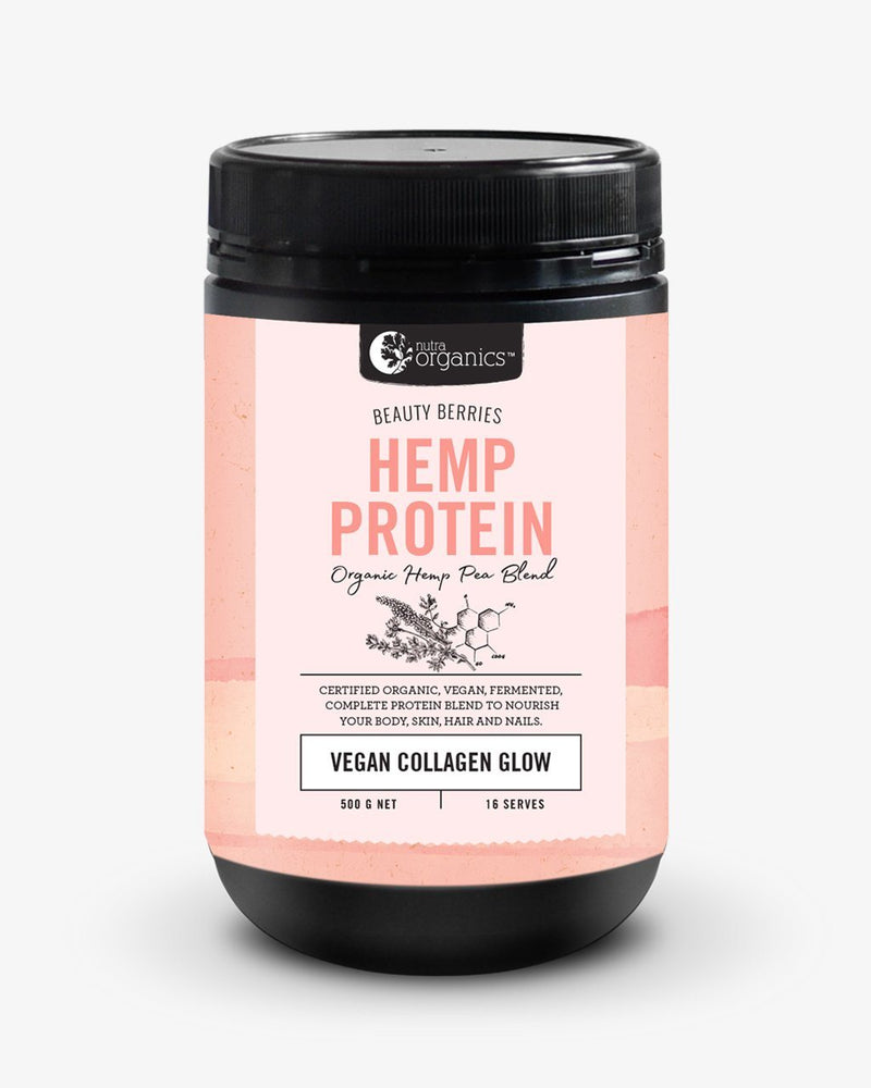 NutraOrganics Hemp Protein Supplement Oborne Health Supplies Beauty Berries 