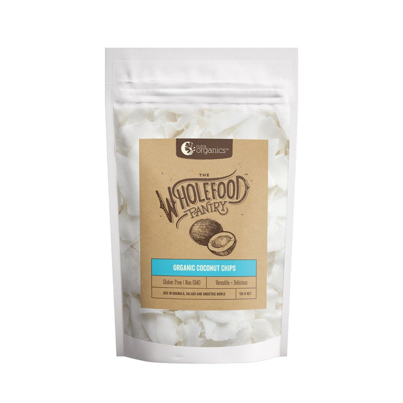 NutraOrganics The WholeFood Pantry Organic Coconut Chips Grocery Oborne Health Supplies 