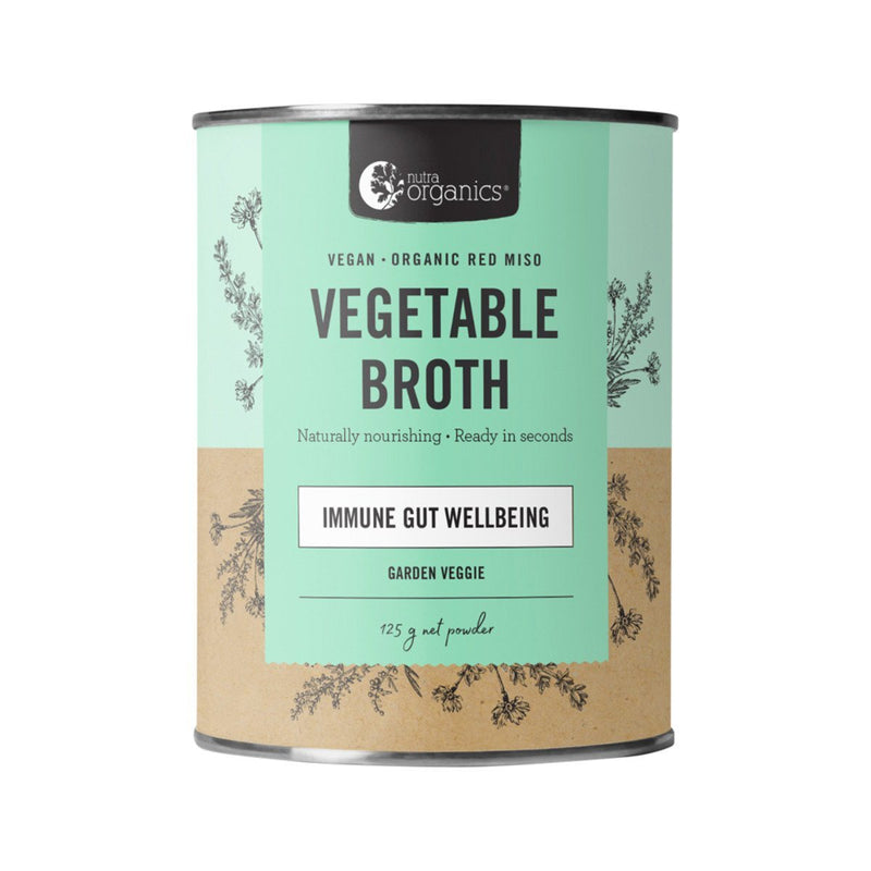 NutraOrganics Vegetable Broth Garden Veggie 125g Grocery Oborne Health Supplies 