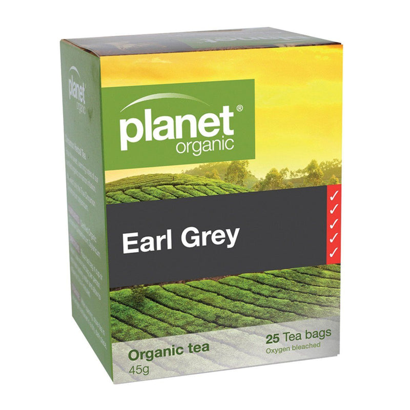Planet Organic Earl Grey Tea Herbal Teas Oborne Health Supplies 