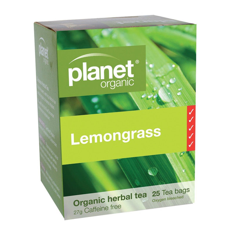 Planet Organic Lemongrass Tea Herbal Teas Oborne Health Supplies 