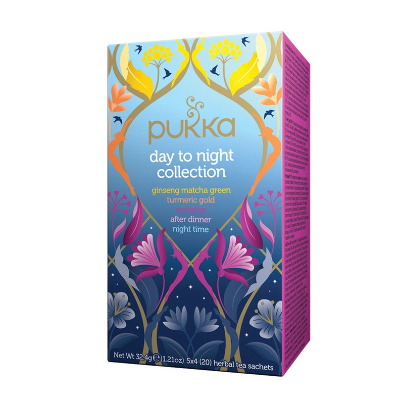 Pukka Day to Night Collection Tea Herbal Teas Oborne Health Supplies 