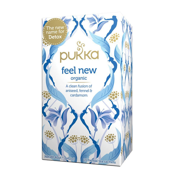 Pukka Feel New Tea Herbal Teas Oborne Health Supplies 