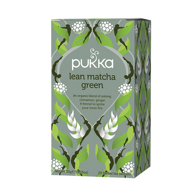 Pukka Lean Matcha Green Tea Herbal Teas Oborne Health Supplies 