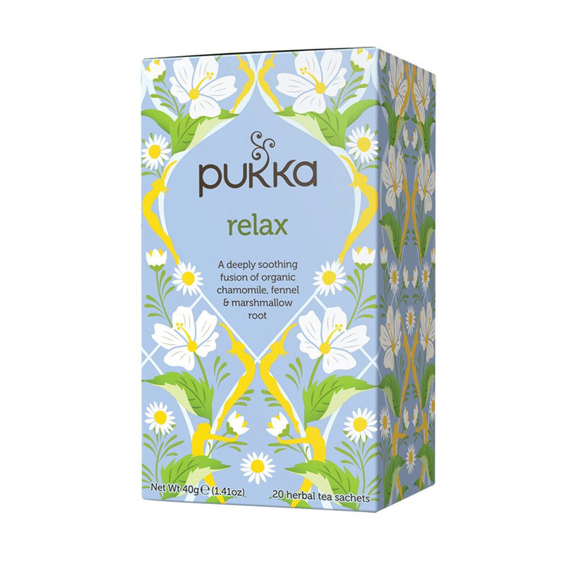 Pukka Relax Tea Herbal Teas Oborne Health Supplies 