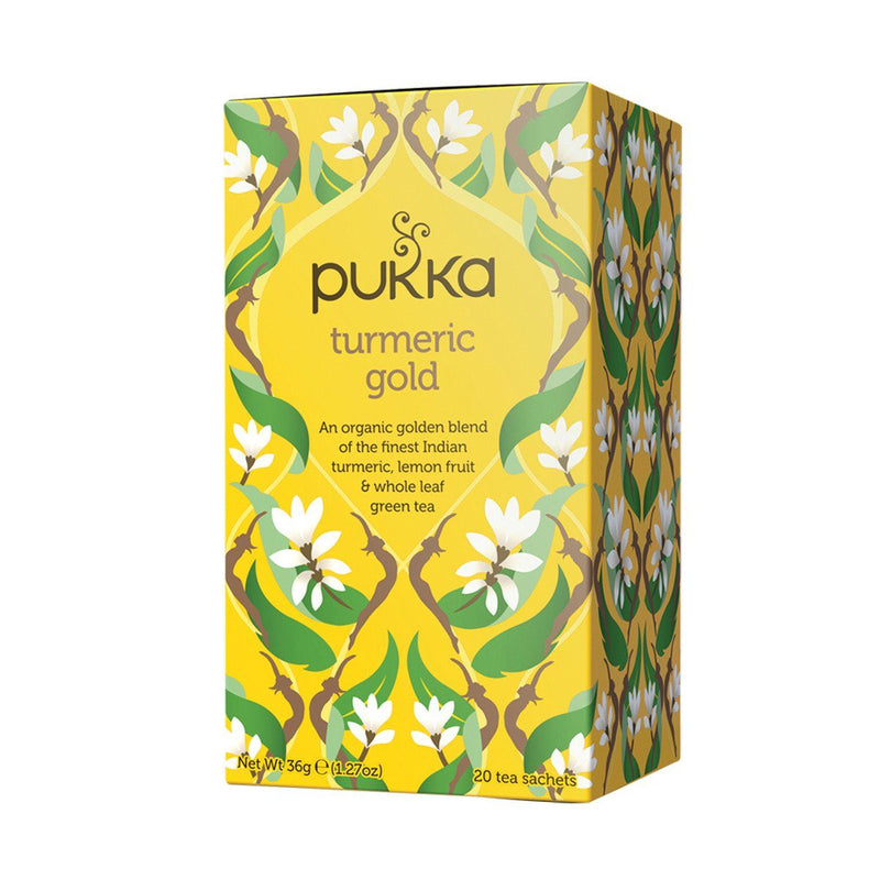 Pukka Turmeric Gold Tea Herbal Teas Oborne Health Supplies 