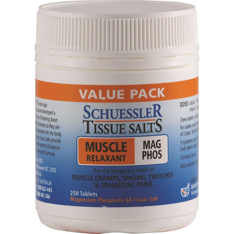 Schuessler Mag Phos Supplement Oborne Health Supplies 250 tabs 