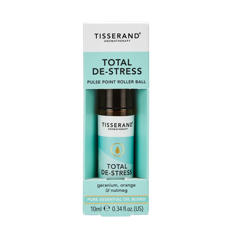 Tisserand Total De-Stress Essential Oil Roller Ball Gifts, Books & Accessories Oborne Health Supplies 